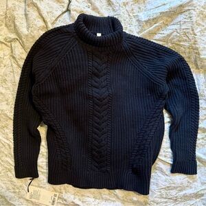 Lululemon Bring the Cozy Turtleneck Cable Knit Sweater